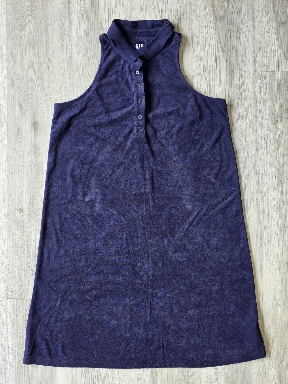GAP Navy Purple Sleeveless Polo Dress